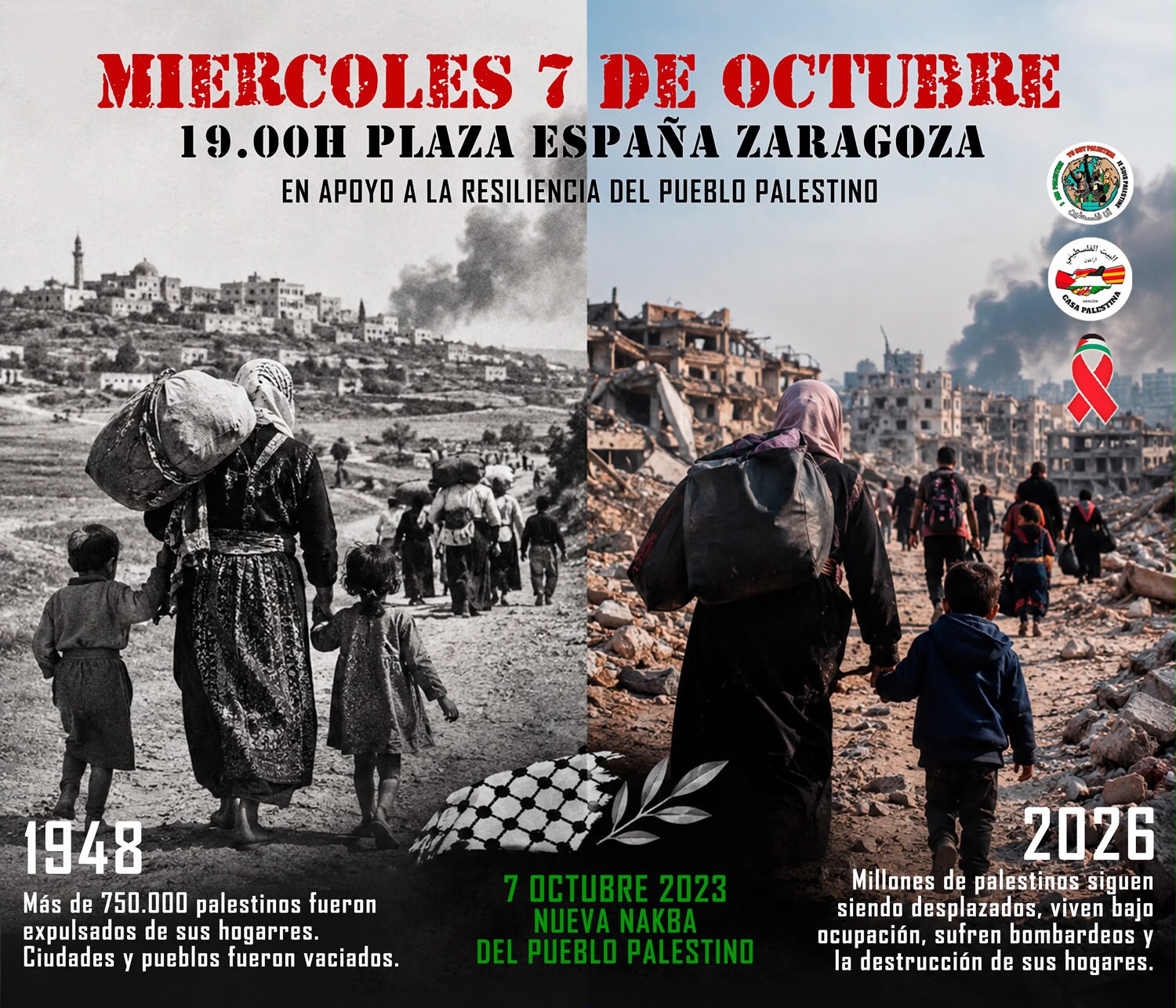 Concentración 7 de Octubre Palestina Cartel