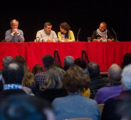 Acto de presentación del Hermanamiento con los alcaldes de Belén y Zaragoza e Ibrahim Abiat